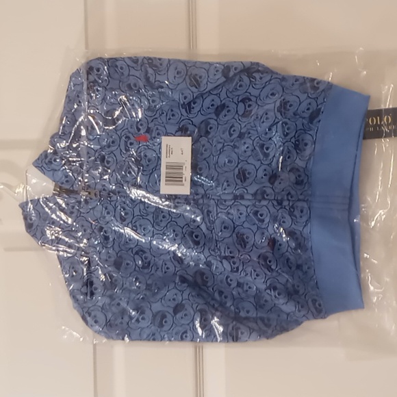 Ralph Lauren Polo Bear Fleece Full-Zip Hoodie NWT Size 4/4T & 5 - Picture 4 of 6